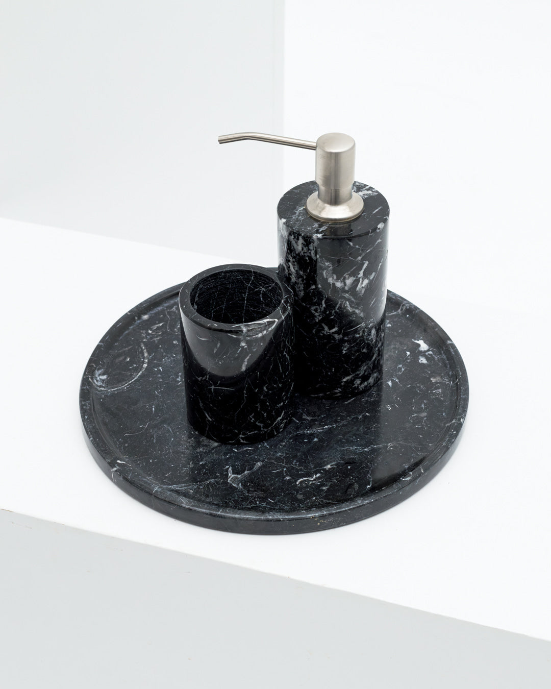 Black Marble Bathroom Set