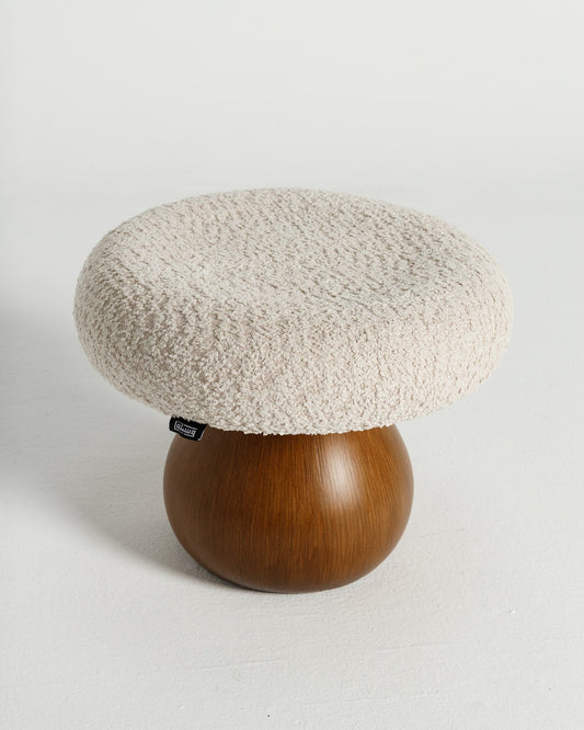 Beige Mushroom Pouf