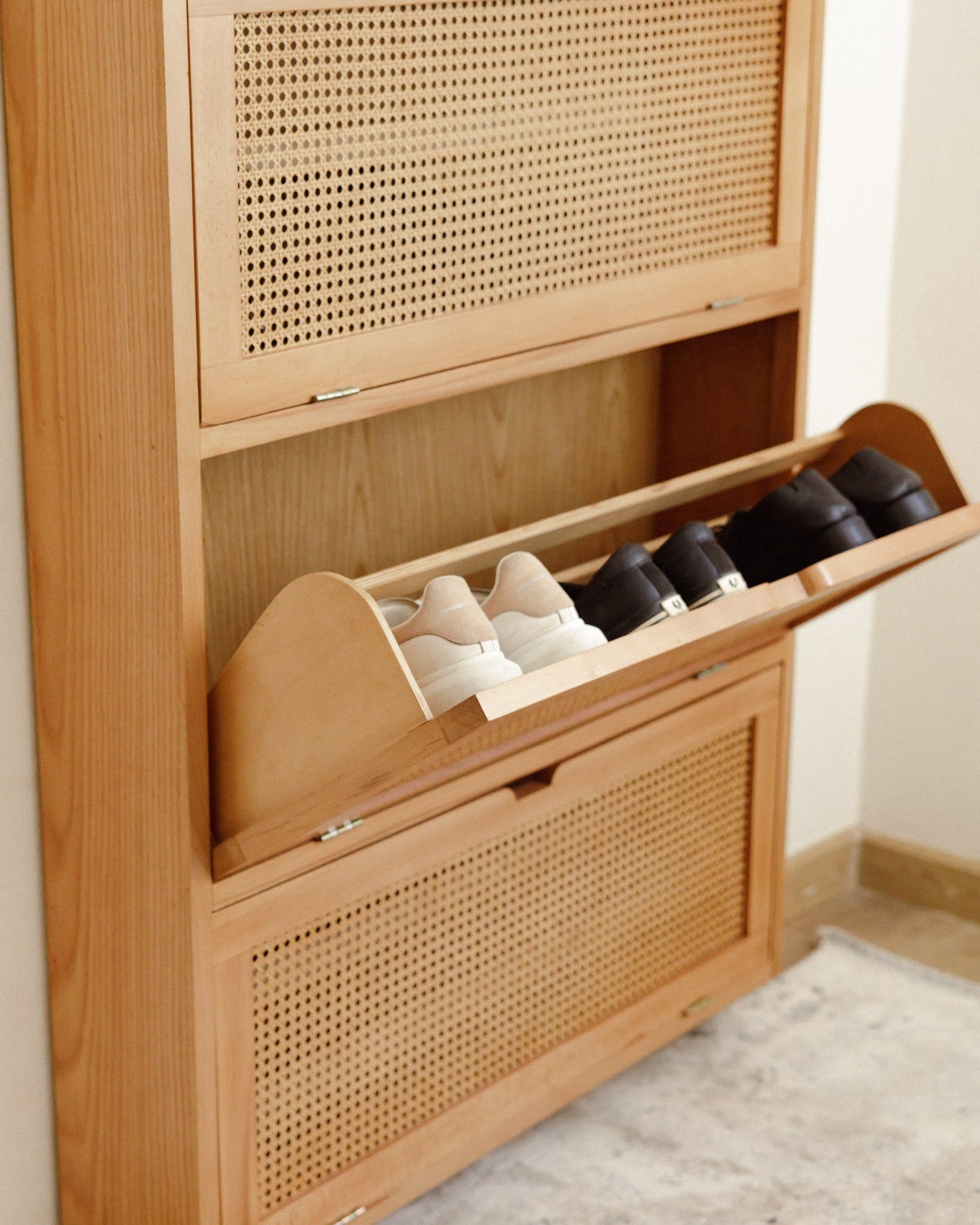 Elance Rattan Shoe Storage