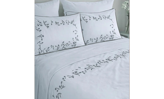 Rosa double embroidered sheet, 4 pieces