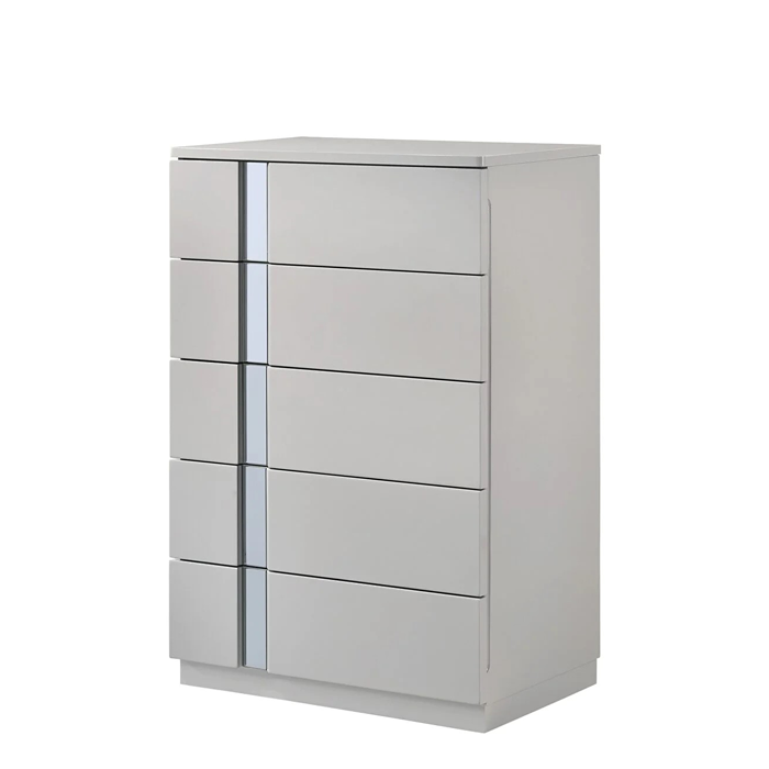 Palermo Modern Bed in Grey