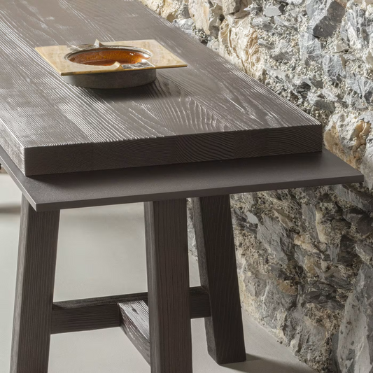 Temaki pinewood low console