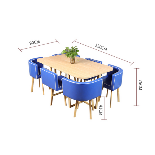 Chic Six-Seater Dining Table