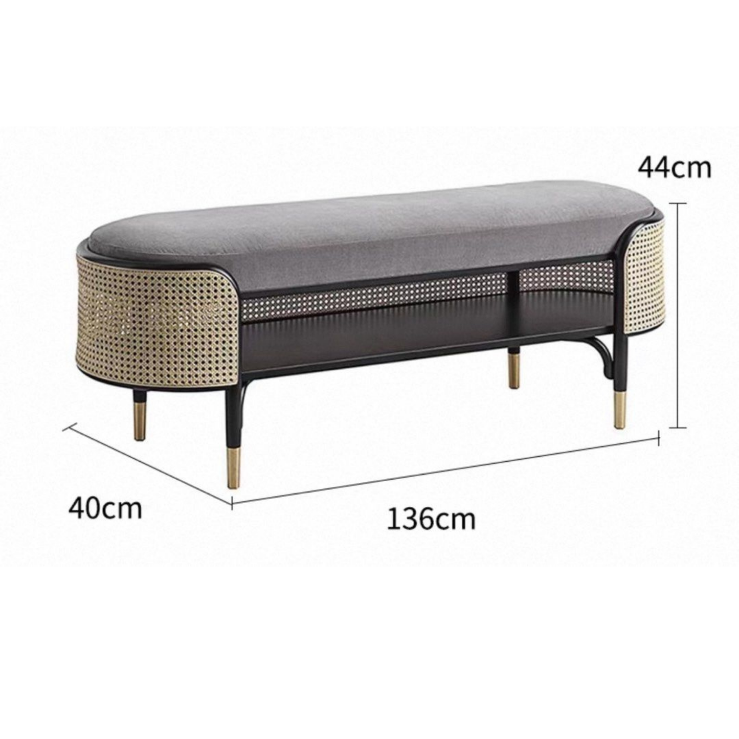 Mos bench with cushion