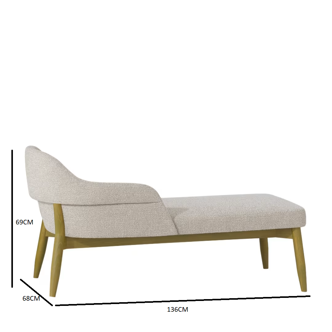 Spy 664 beige chaise longue