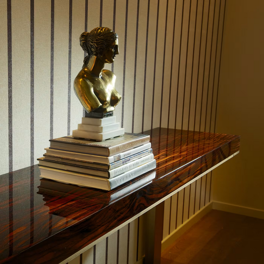Kelly console with satin finish