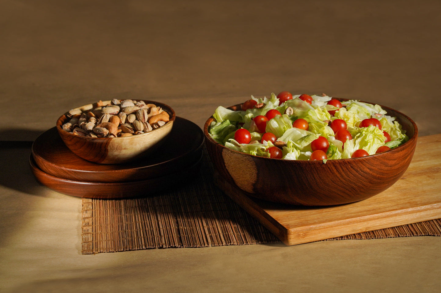 Large Wooden Serving Bowl