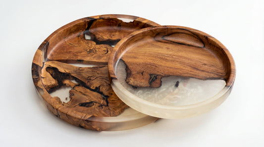 Wood Resin Plates Set