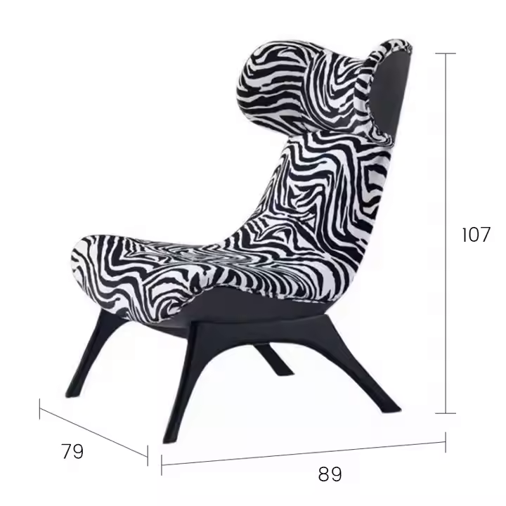 Zebra Luxe Lounge Chair