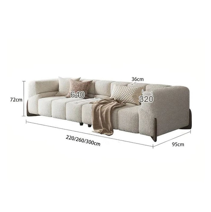 The sofa is GRAINED