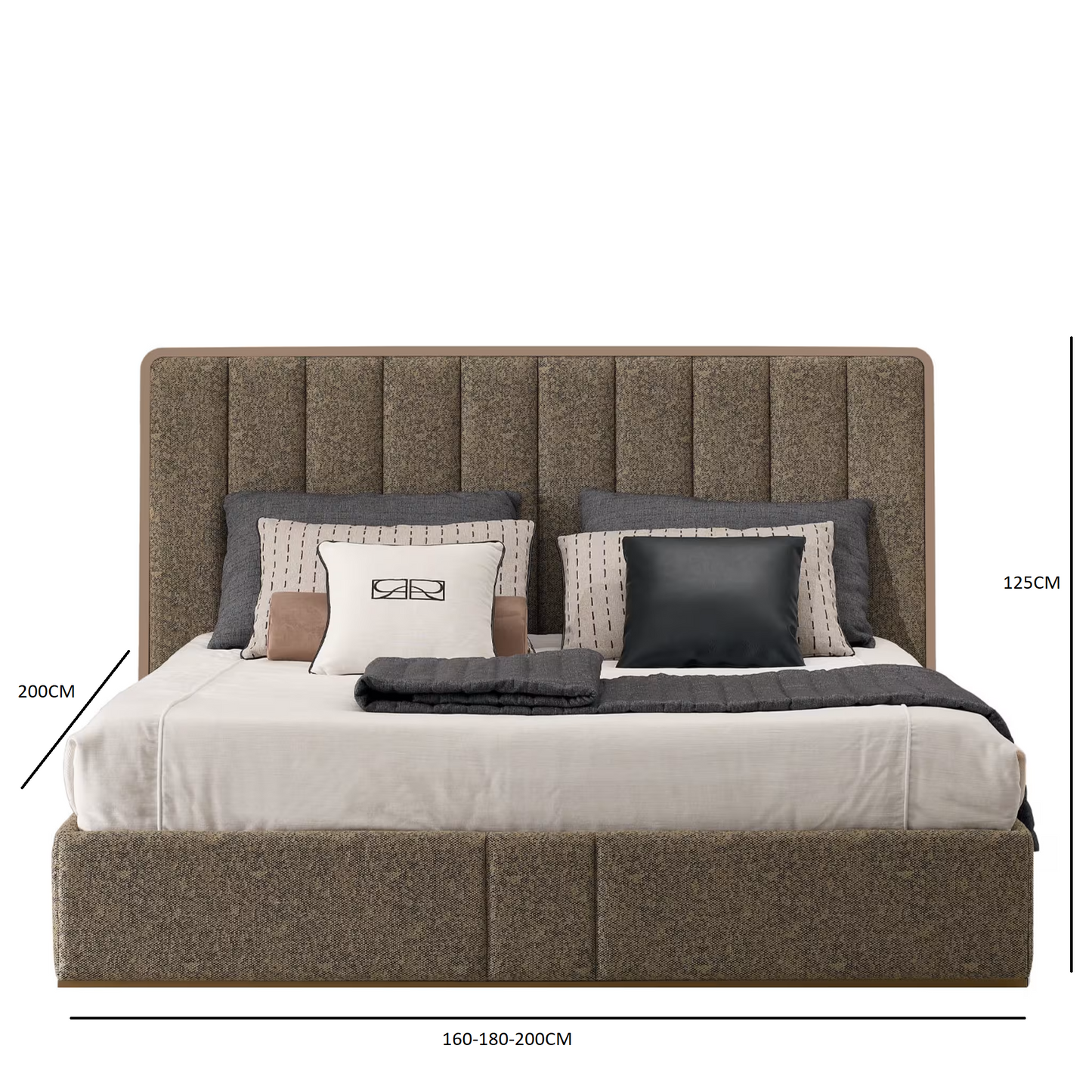 Richmond brown bedframe