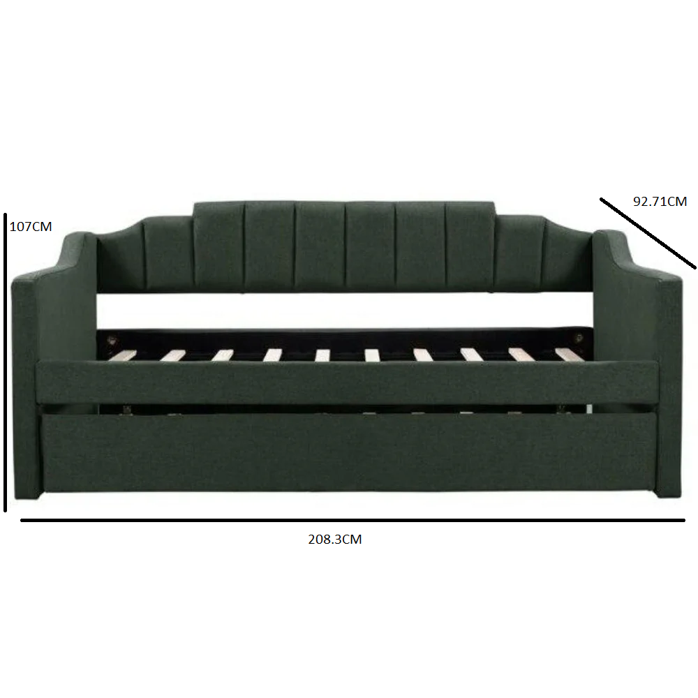 Modern Style Stunning Wooden Fabric Sofa Bed