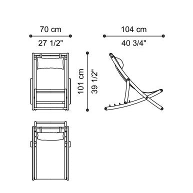 Modern Outdoor Deck Chair with Elegant Design