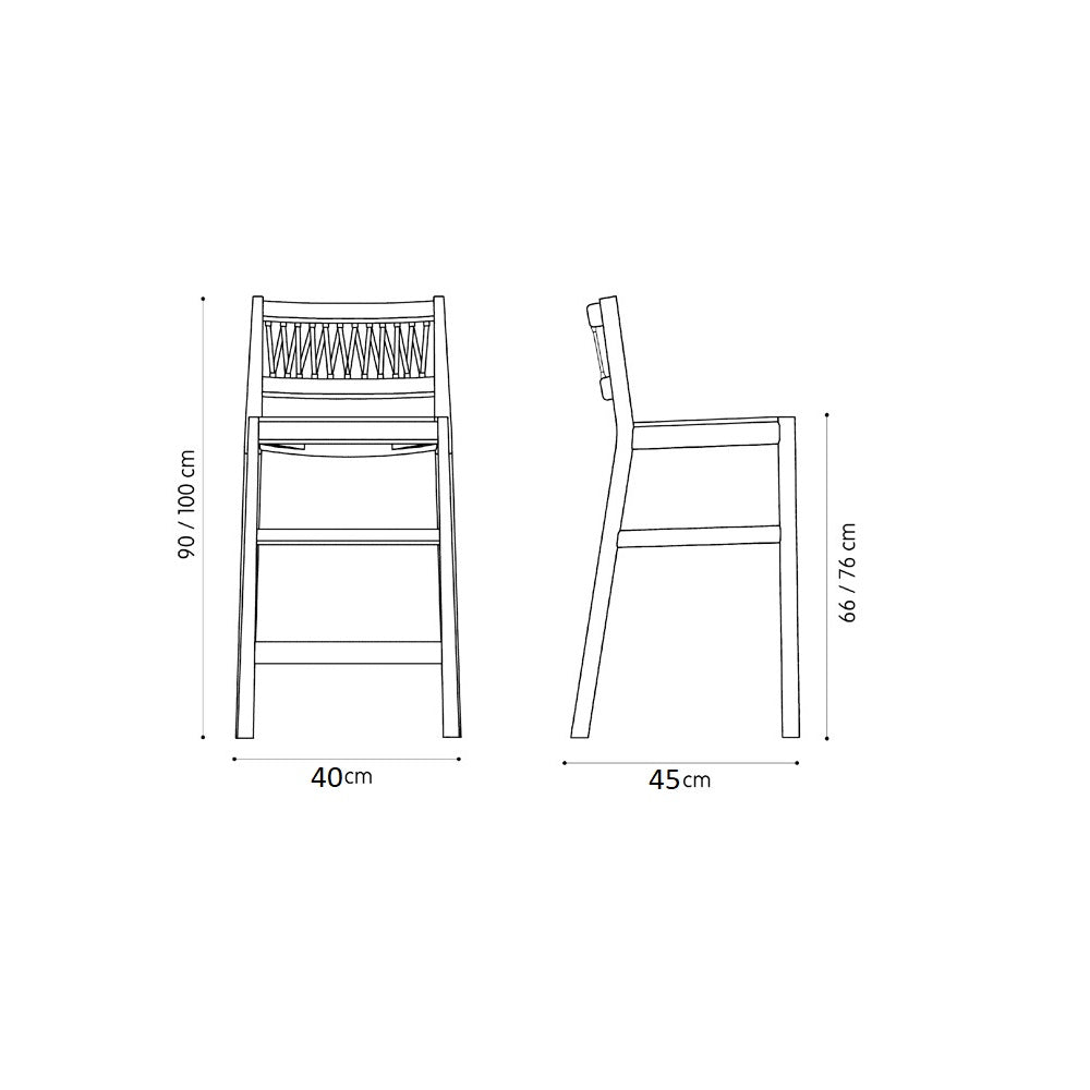 Julie dark green stool with upholstered seat