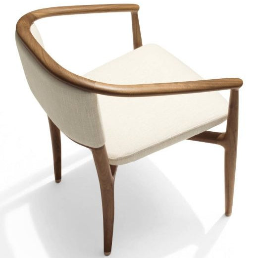 Sinbad white chair with arms