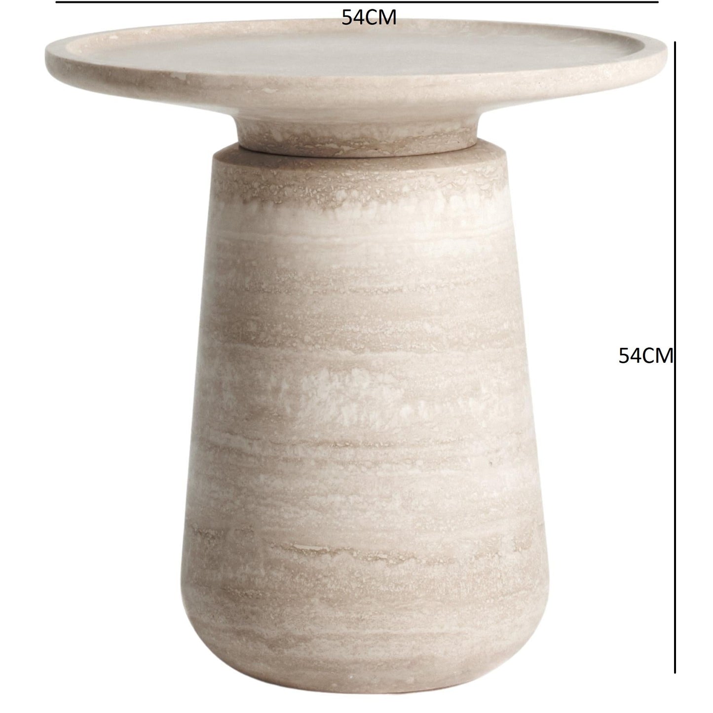 Marble table designed by Mary
