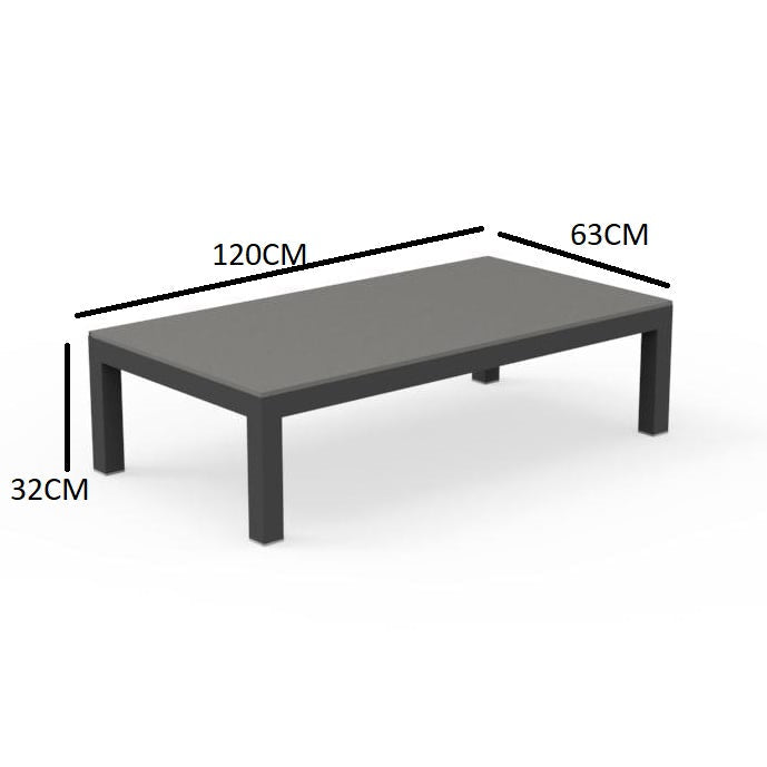 European outdoor coffee table