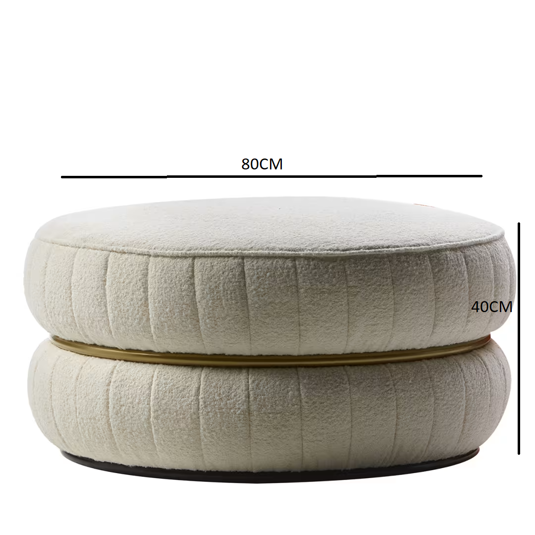 Lillo white pouf