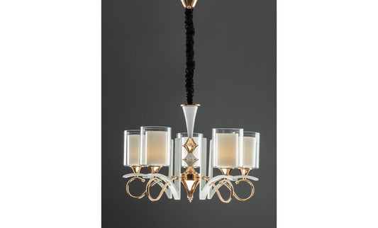LM7619/5 - FGD+WT Chandelier