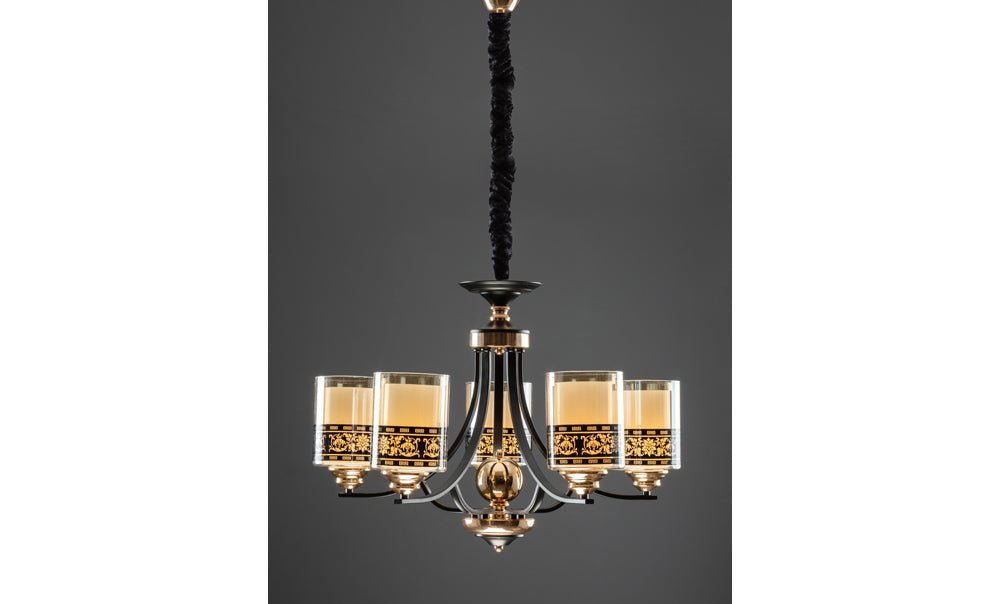 LM80007/5 - BK+FGD Chandelier