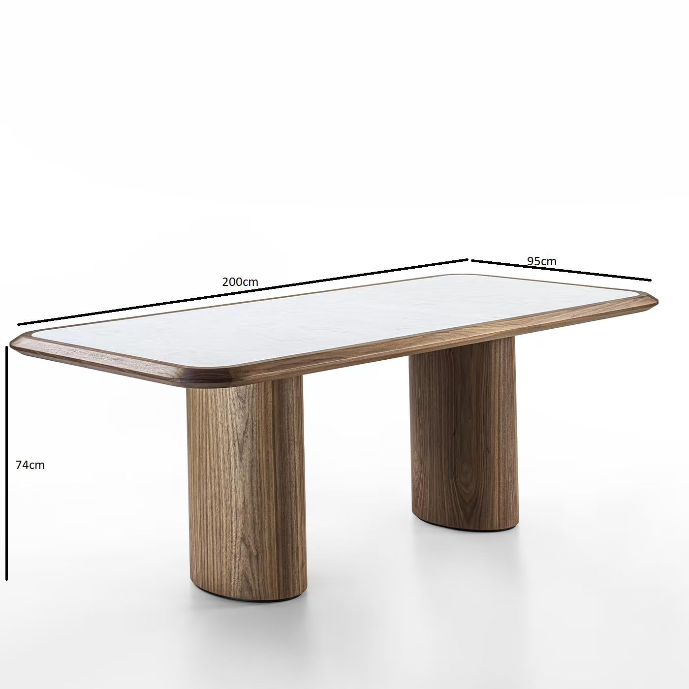 straight diamond dining table