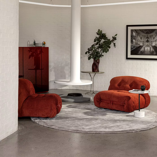 Soriana orange armchair