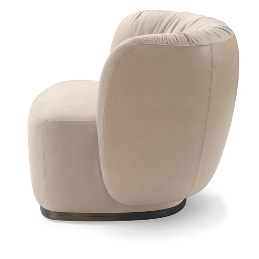 Beige armchair curtain