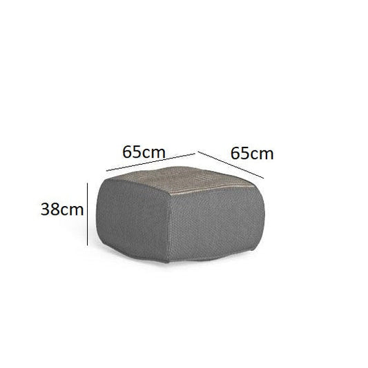 Modern outdoor pouf