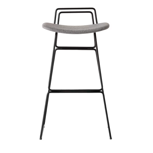 Sketch bar stool with backrest