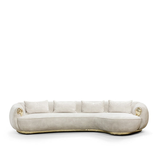 NEBET Luxurious Large Sofa in Gold