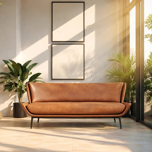 Modernist Leather Sofa