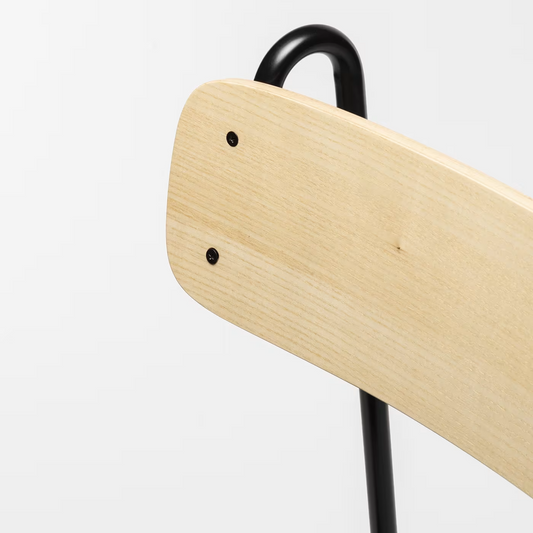 Lena sg-65 black and natural ash bar stool