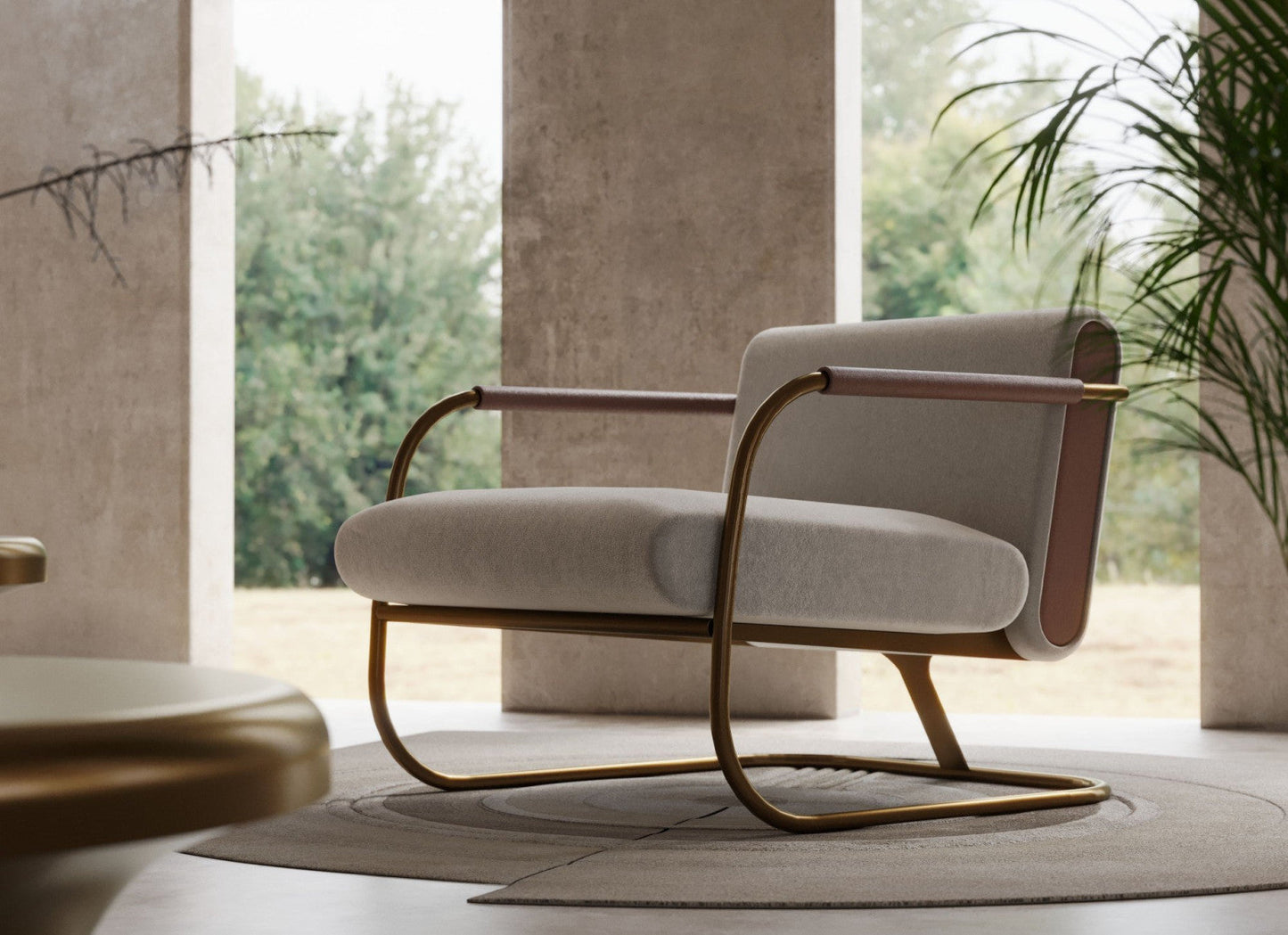 Distinctive and comfortable armchair