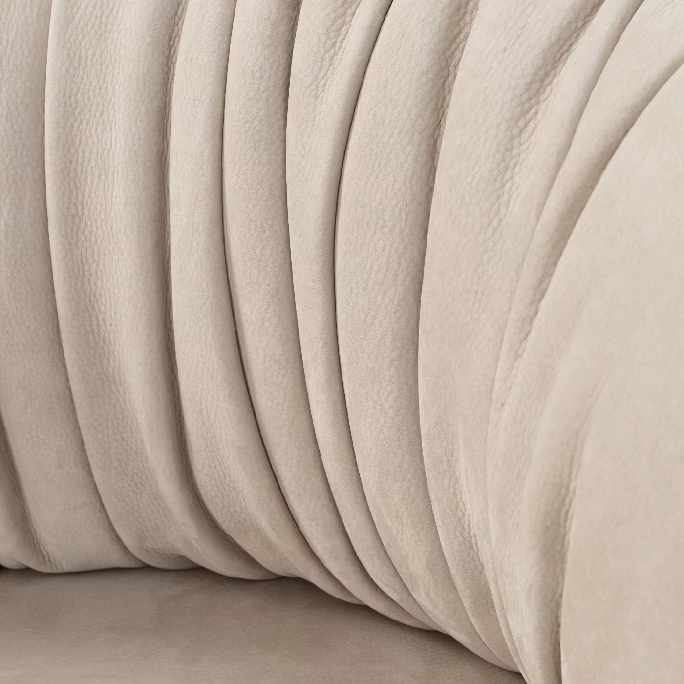 Beige armchair curtain