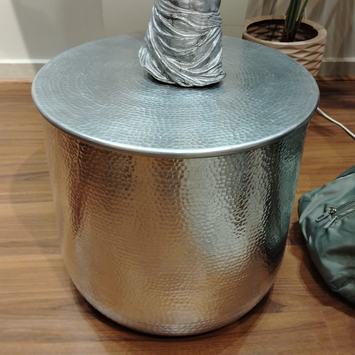 Round side table