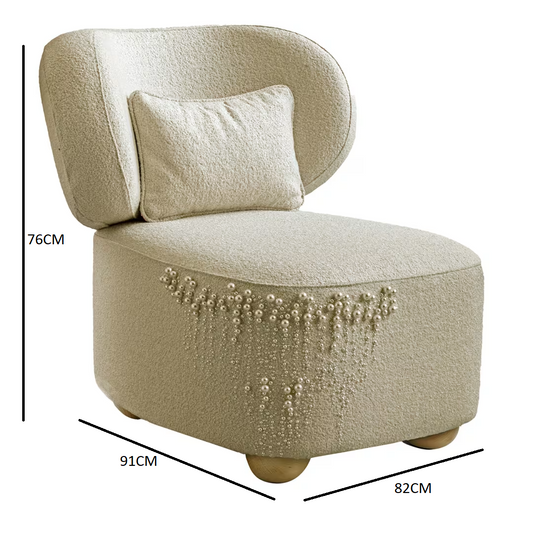 Daphne oyster armchair
