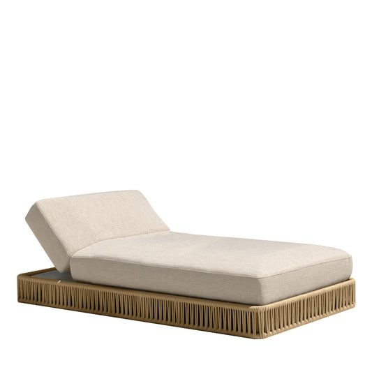 Stylish Outdoor Sunbed with Rope Base