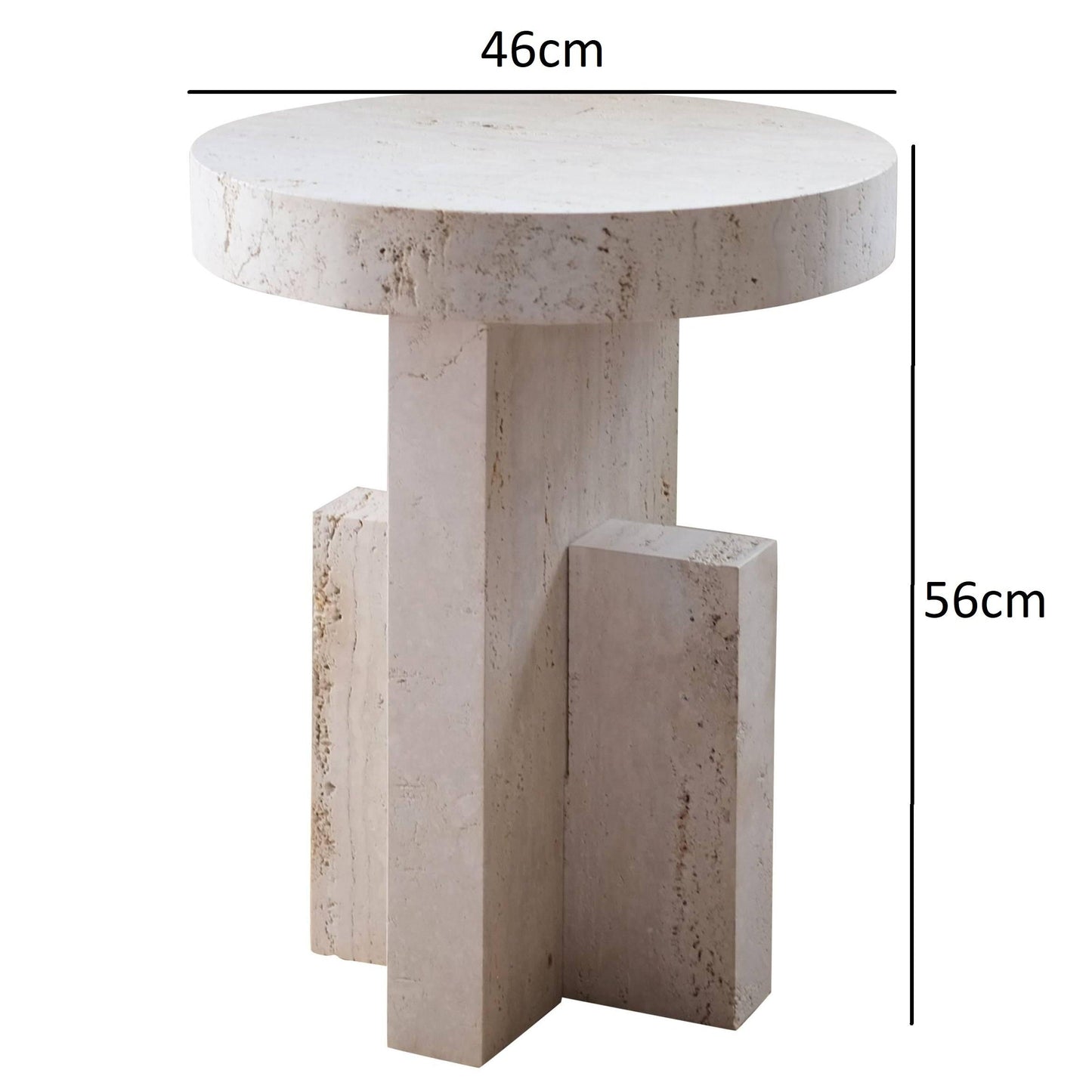 Contemporary flat side table
