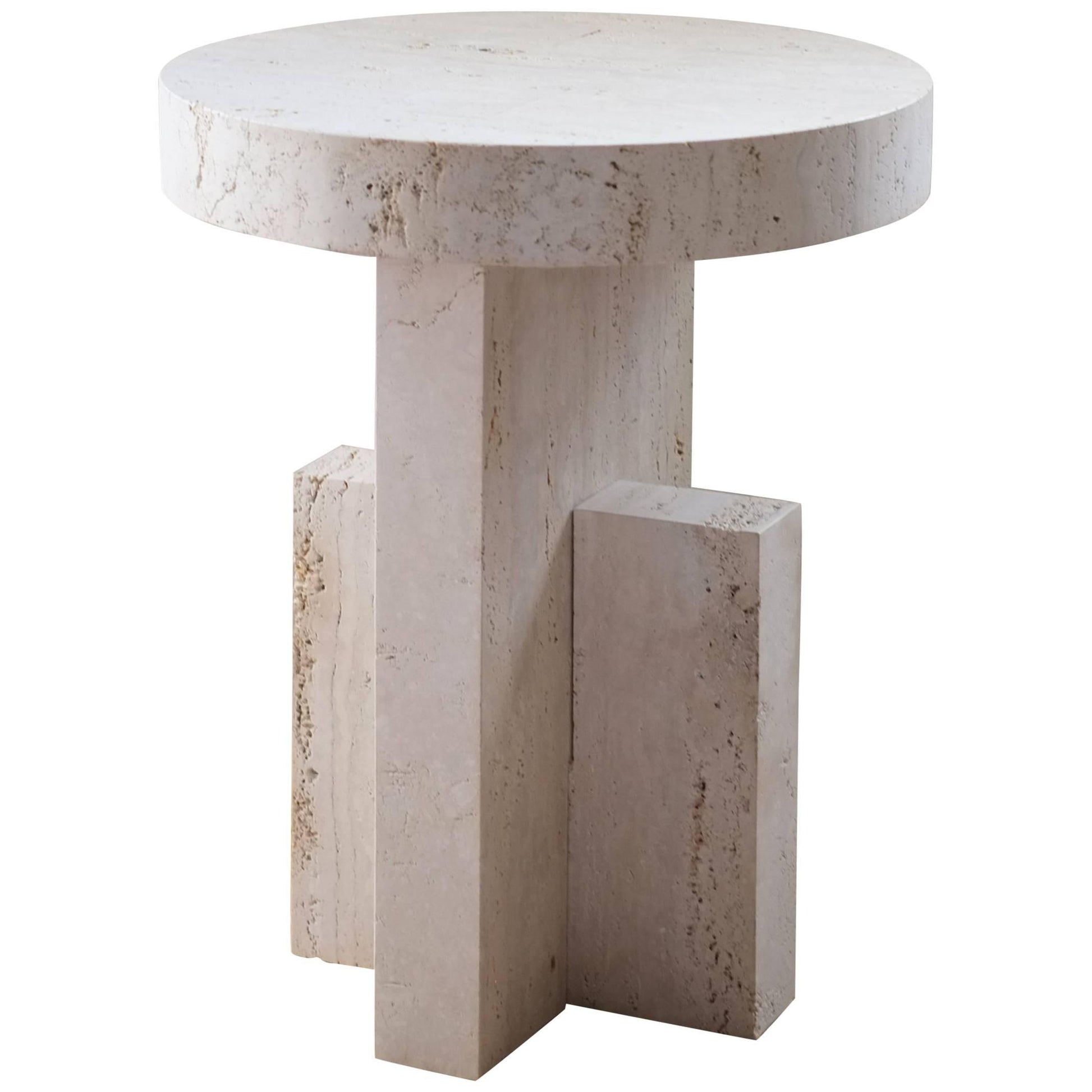 Contemporary flat side table