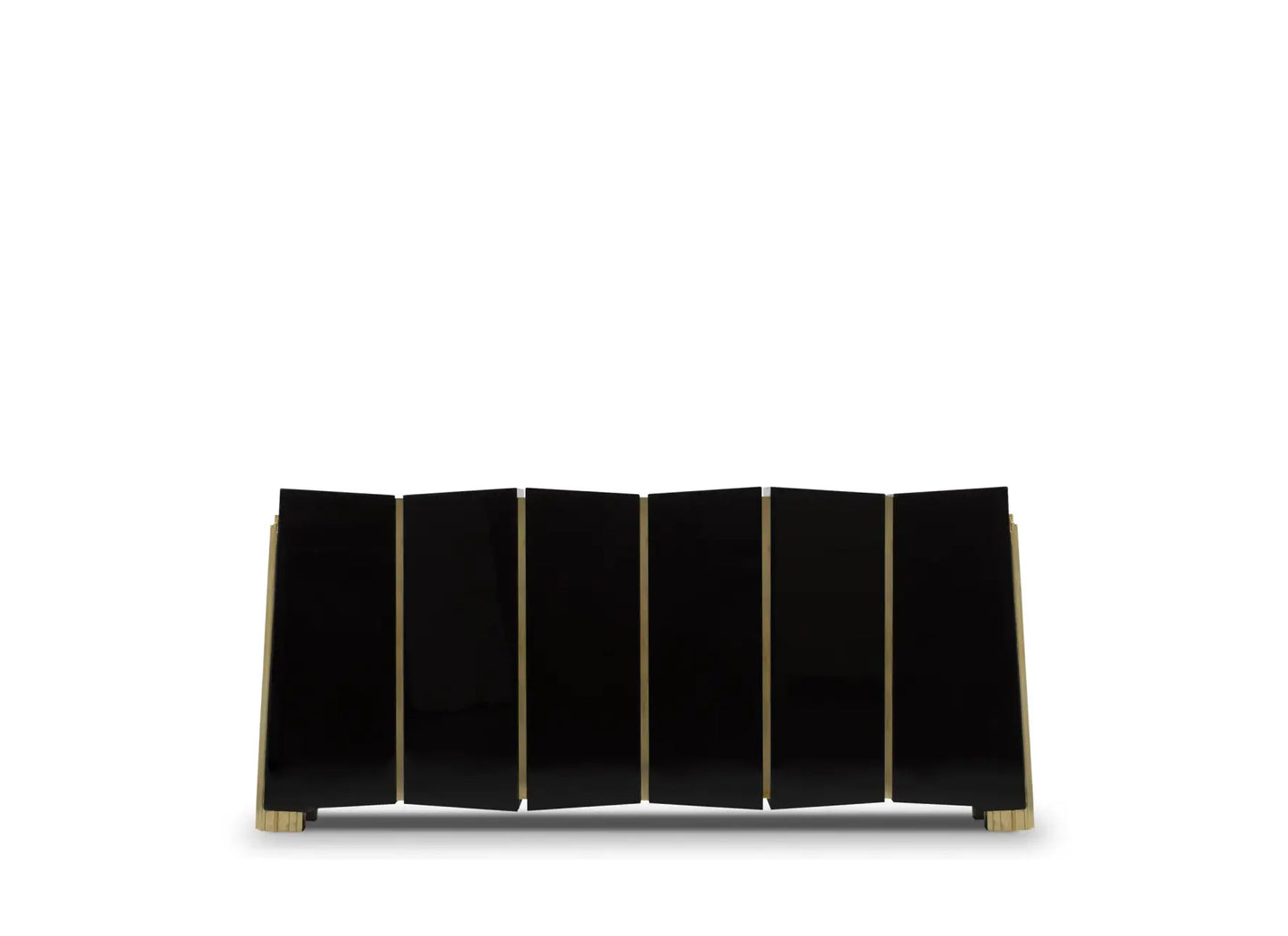 zig-zag black and gold cabinet