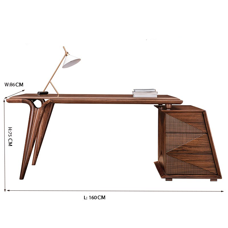 Opulent Modern Wood Office Suite