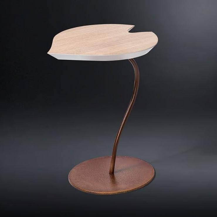 Gold leaf side table