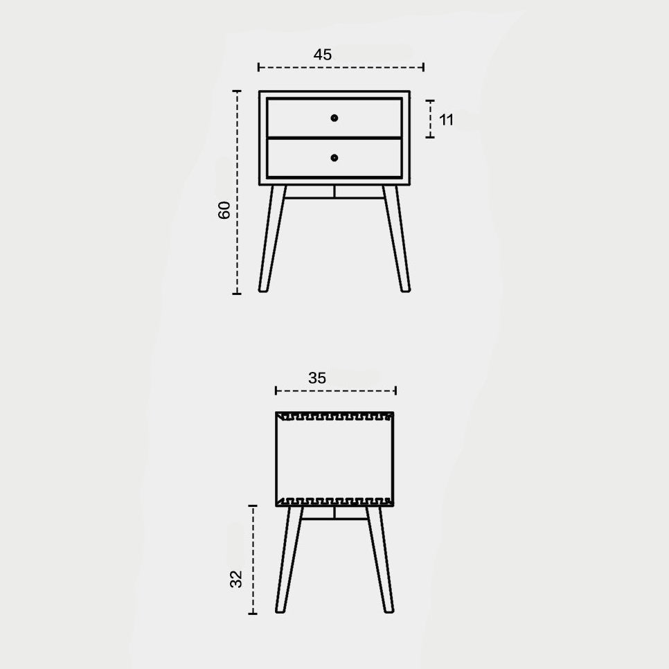 Solid Wood Nightstand