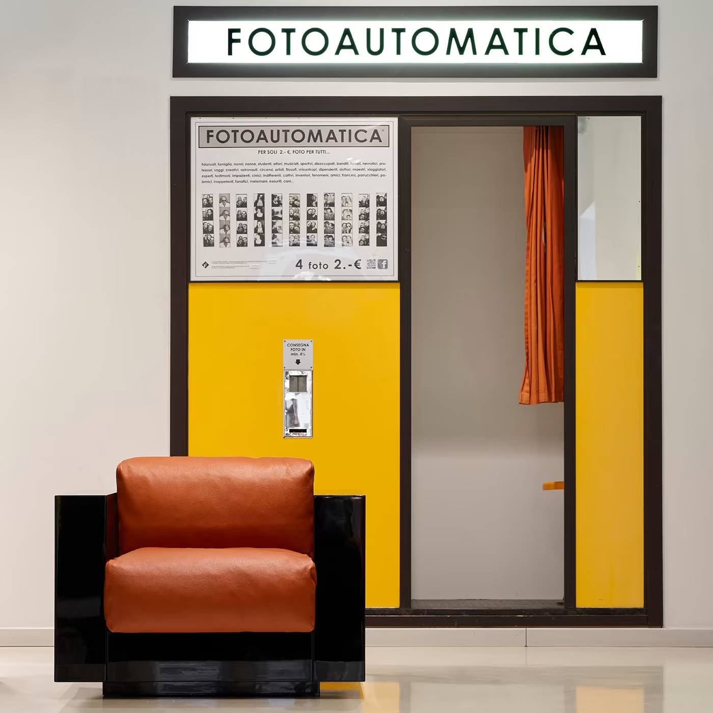 Saratoga orange armchair