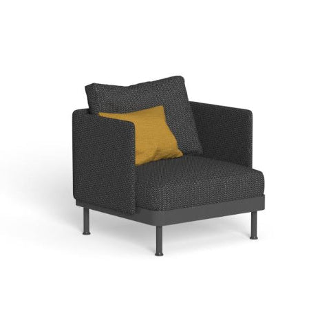Slam Outdoor Chairs in Metallic Grey