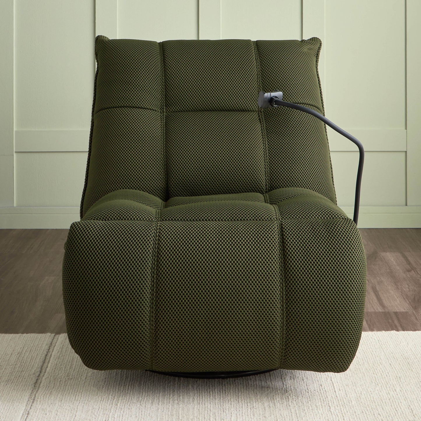 Fabric rocking recliner chair