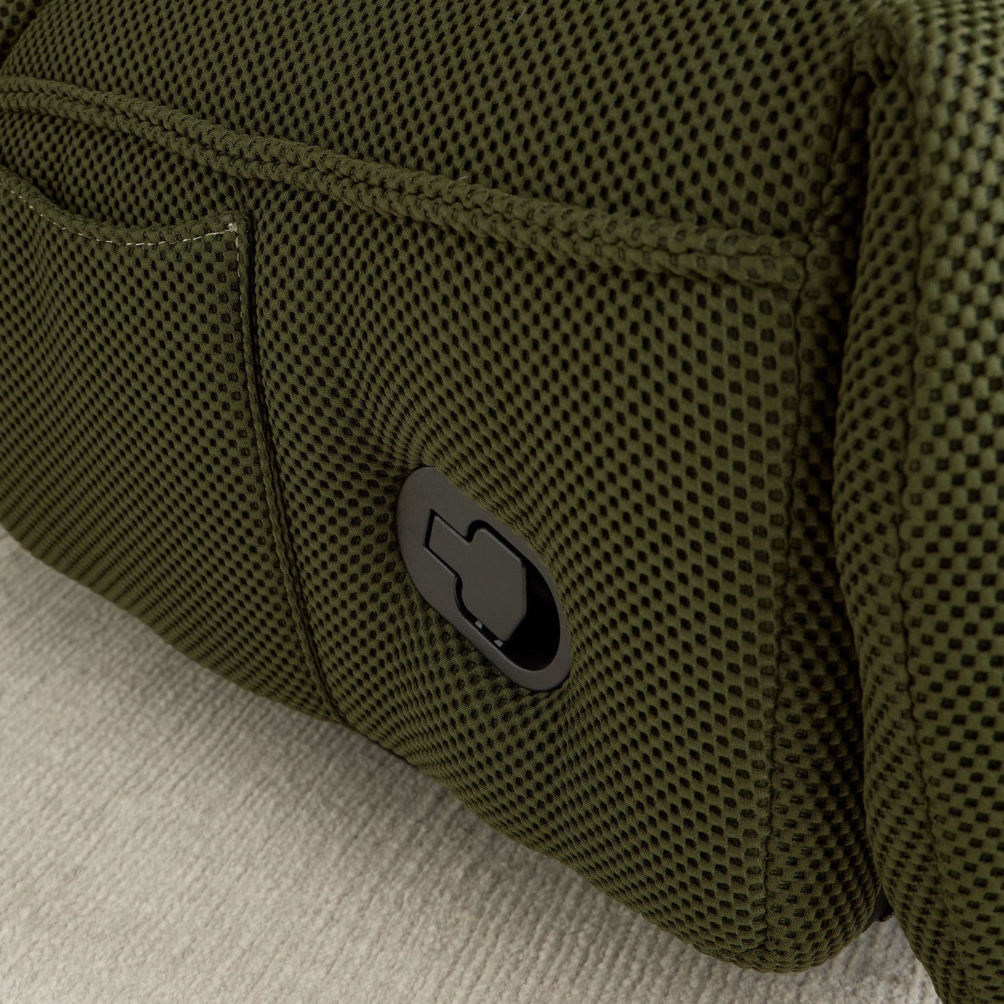 Fabric rocking recliner chair