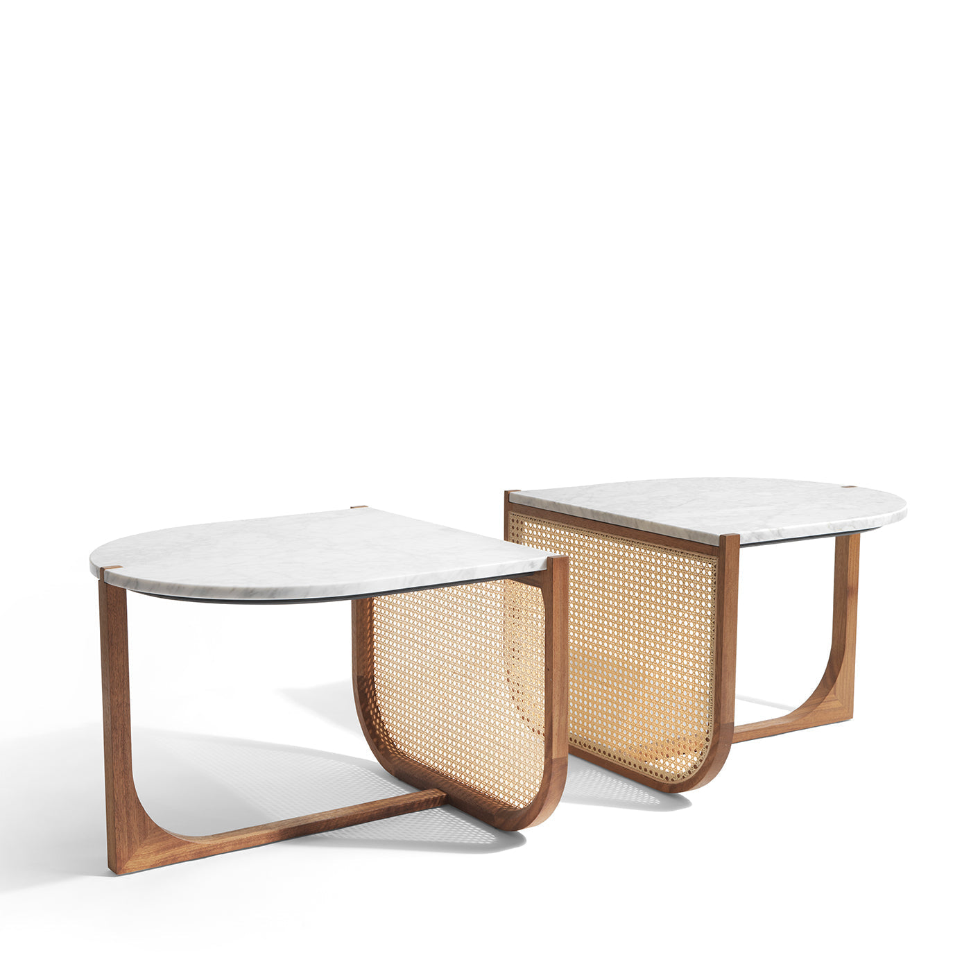 Double table with a distinctive design