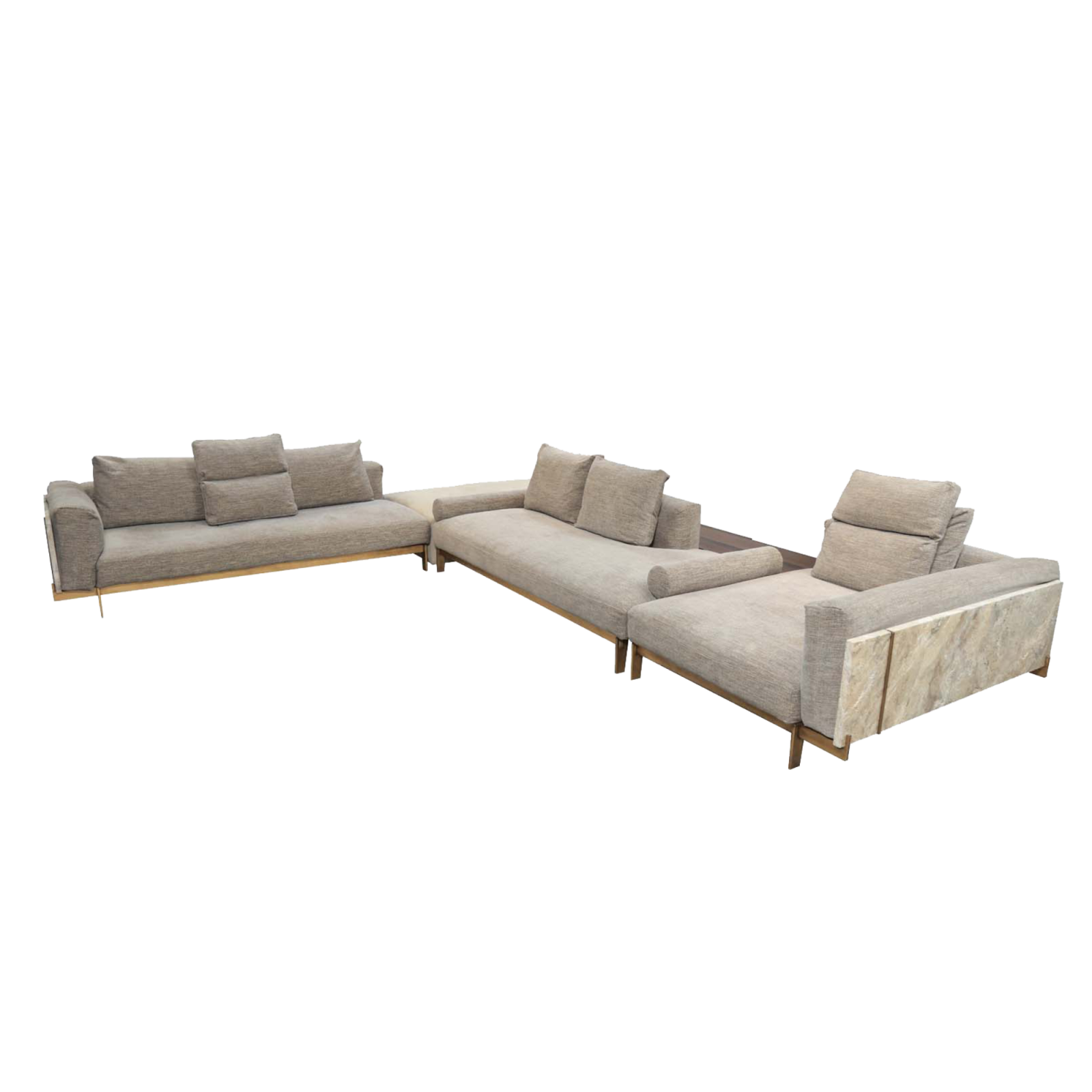 Atlantide Sofa shape L with elegant colors