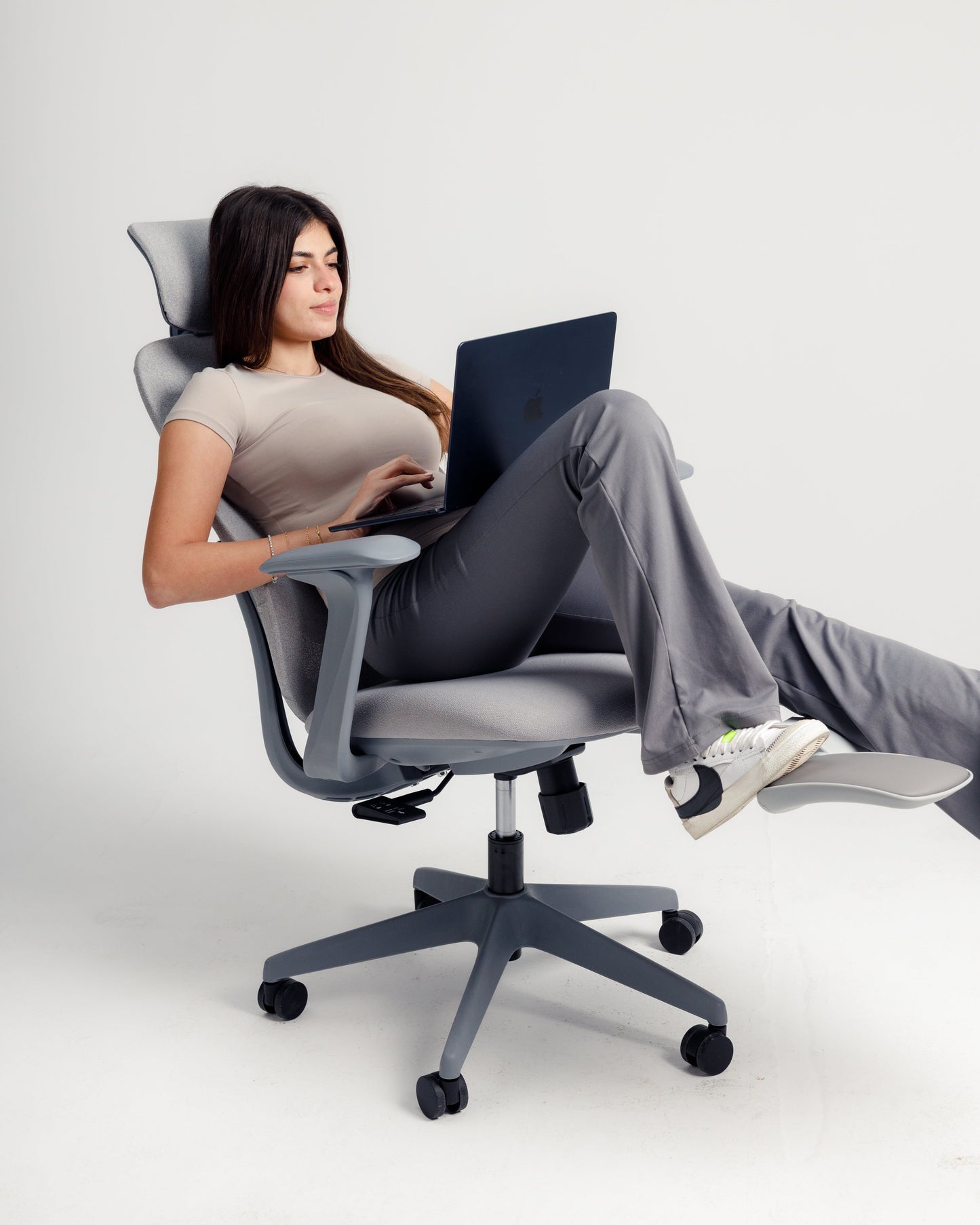 Grey Aura Ergonomic Chair
